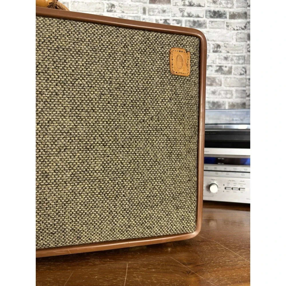 Vintage Hartmann Suitcase Walnut Tweed Leather Luggage⭐️21